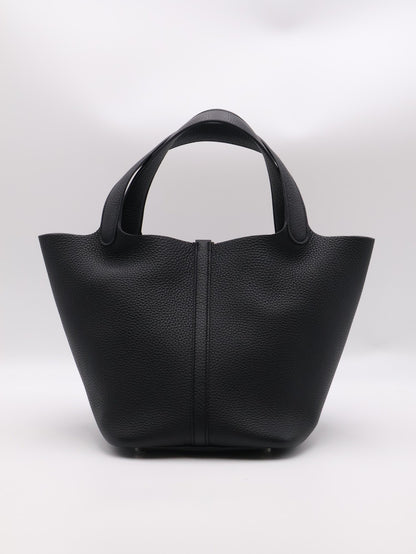 HERMES Picotin 22 - Noir 89 黑銀 B