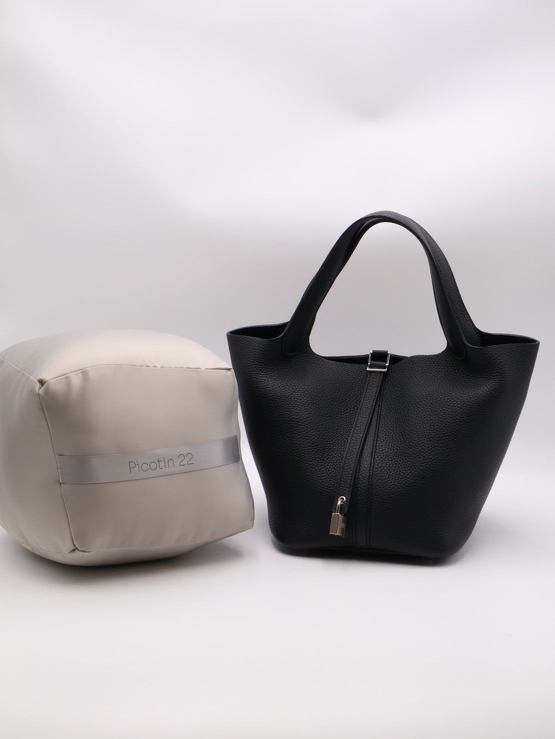 HERMES Picotin 22 - Noir 89 黑銀 B
