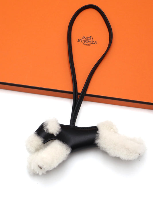 HERMES Budy charm狐狸犬 - 黑 K