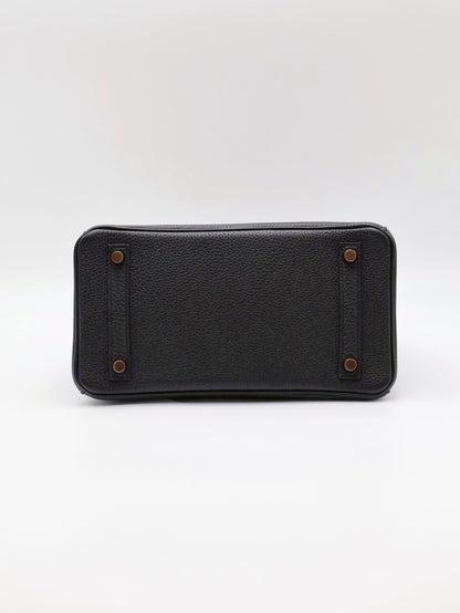 HERMES Birkin 25 - Noir 89 黑玫瑰金 Z