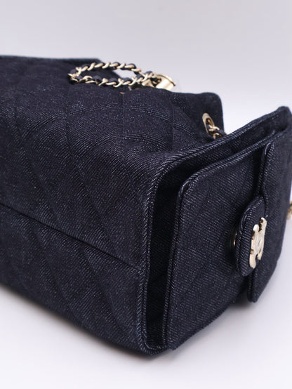 CHANEL 25 Mini Hobo Bag - 單寧深藍
