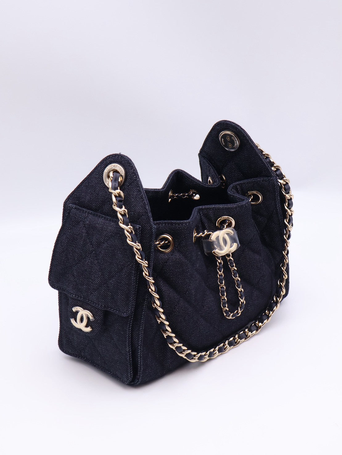 CHANEL 25 Mini Hobo Bag - 單寧深藍