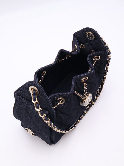 CHANEL 25 Mini Hobo Bag - 單寧深藍