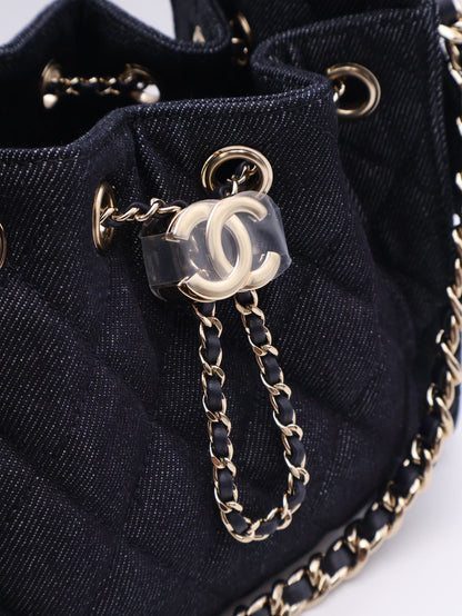 CHANEL 25 Mini Hobo Bag - 單寧深藍