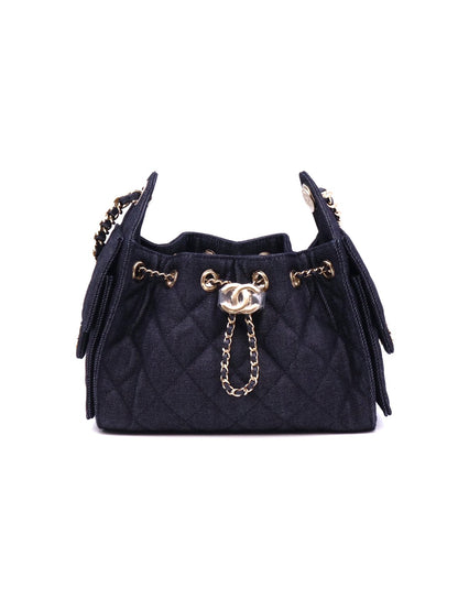 CHANEL 25 Mini Hobo Bag - 單寧深藍