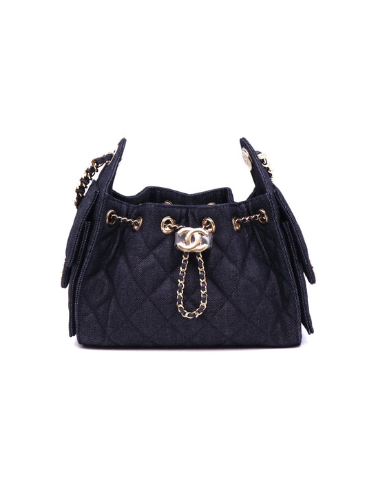 CHANEL 25 Mini Hobo Bag - 單寧深藍