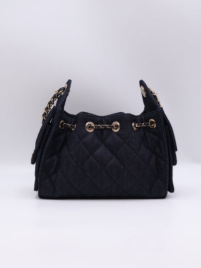 CHANEL 25 Mini Hobo Bag - 單寧深藍