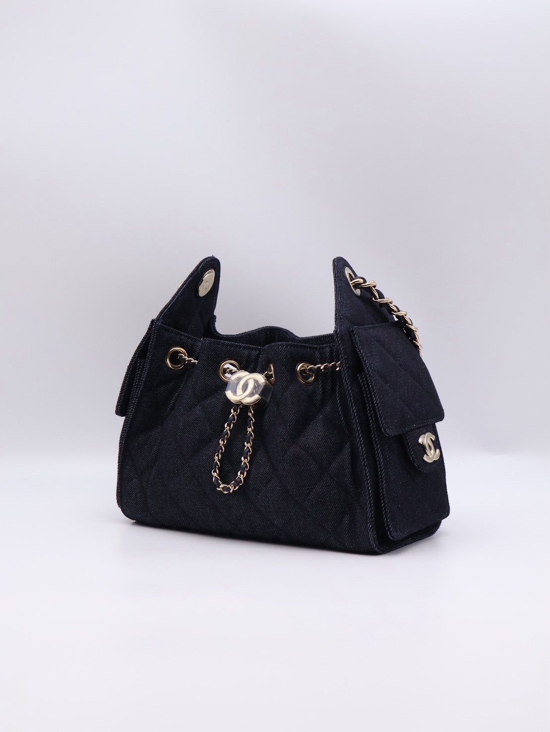 CHANEL 25 Mini Hobo Bag - 單寧深藍