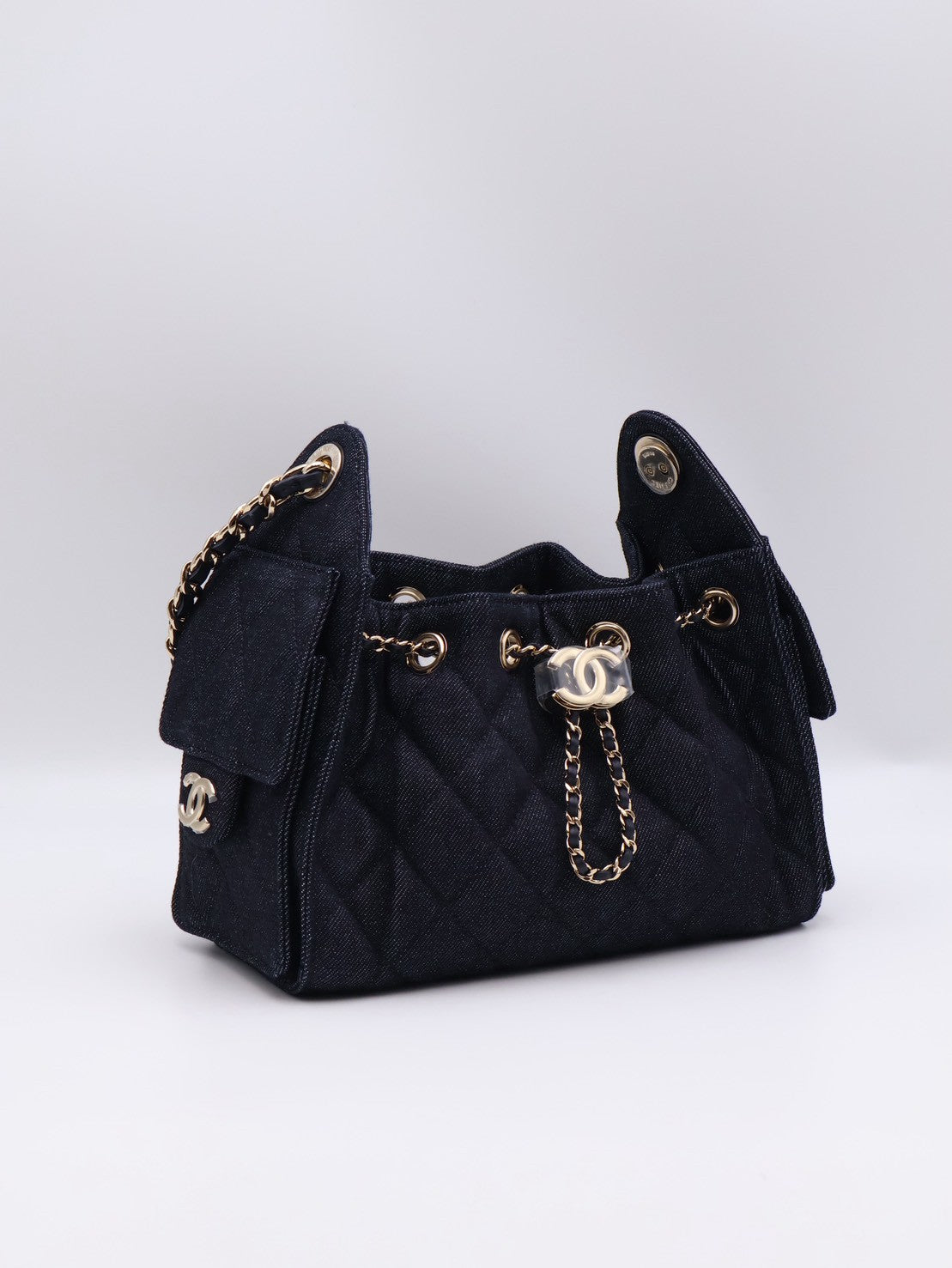 CHANEL 25 Mini Hobo Bag - 單寧深藍