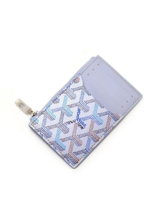 GOYARD 2026限定Bourbon Zipped拉鍊卡包 - 極地藍