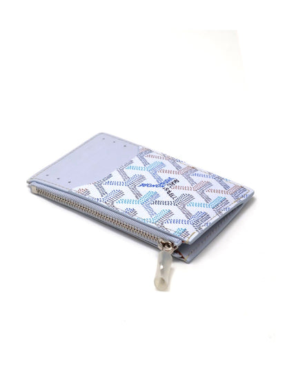 GOYARD 2026限定Bourbon Zipped拉鍊卡包 - 極地藍