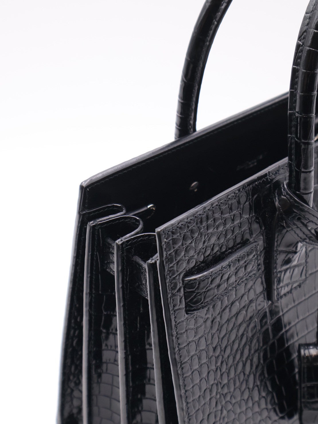 YSL Sac De Jour鱷魚壓紋手提斜背包