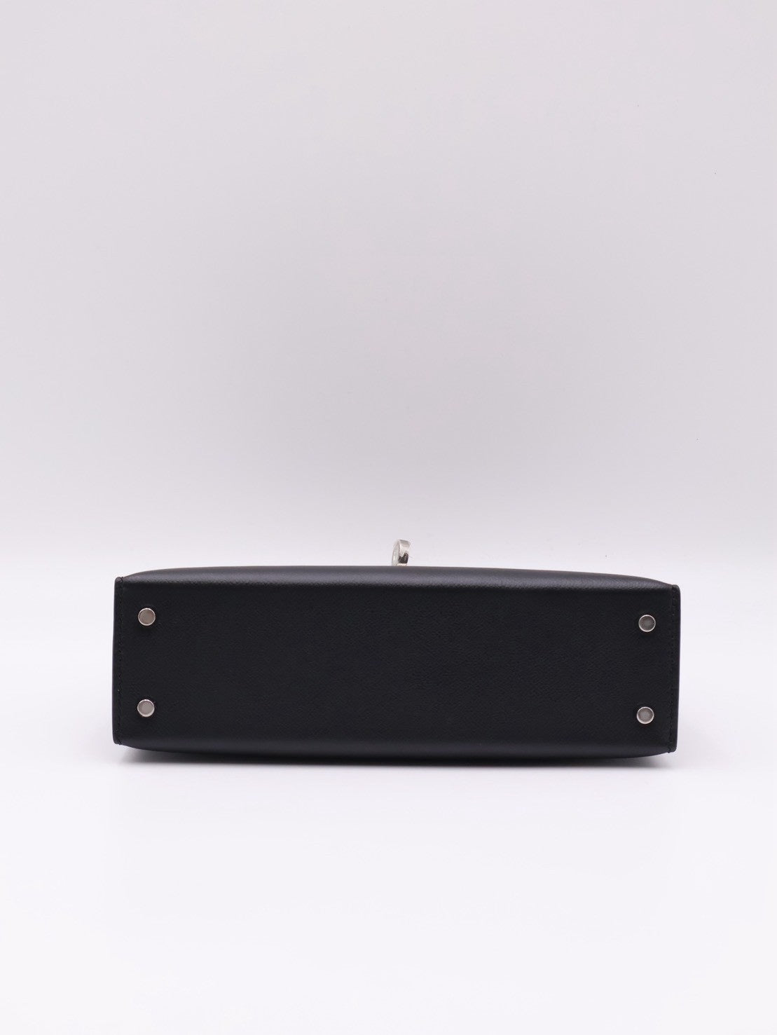 HERMES Mini Kelly ll Touch - Noir 89 蜥蜴拚皮黑銀