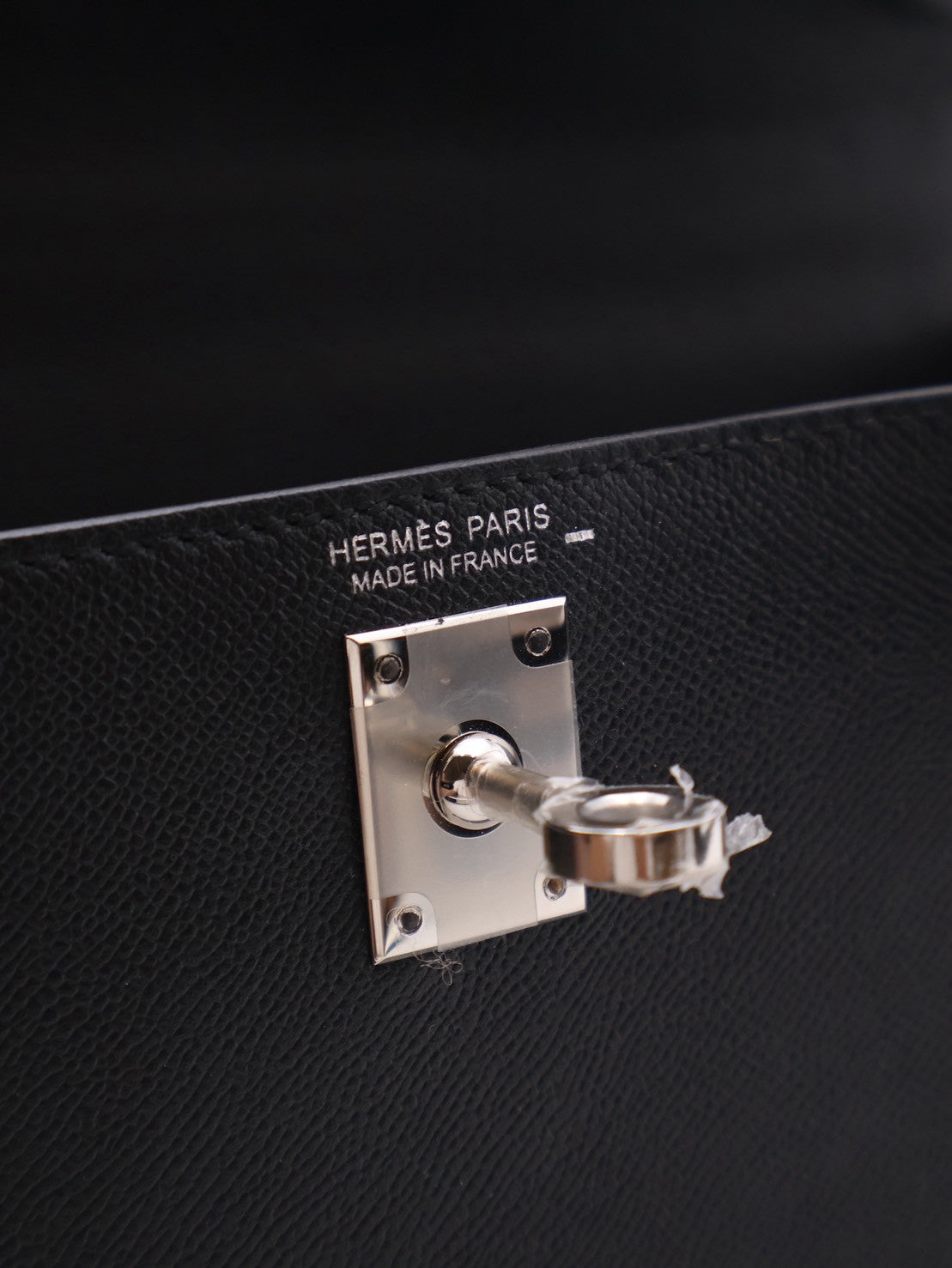HERMES Mini Kelly ll Touch - Noir 89 蜥蜴拚皮黑銀
