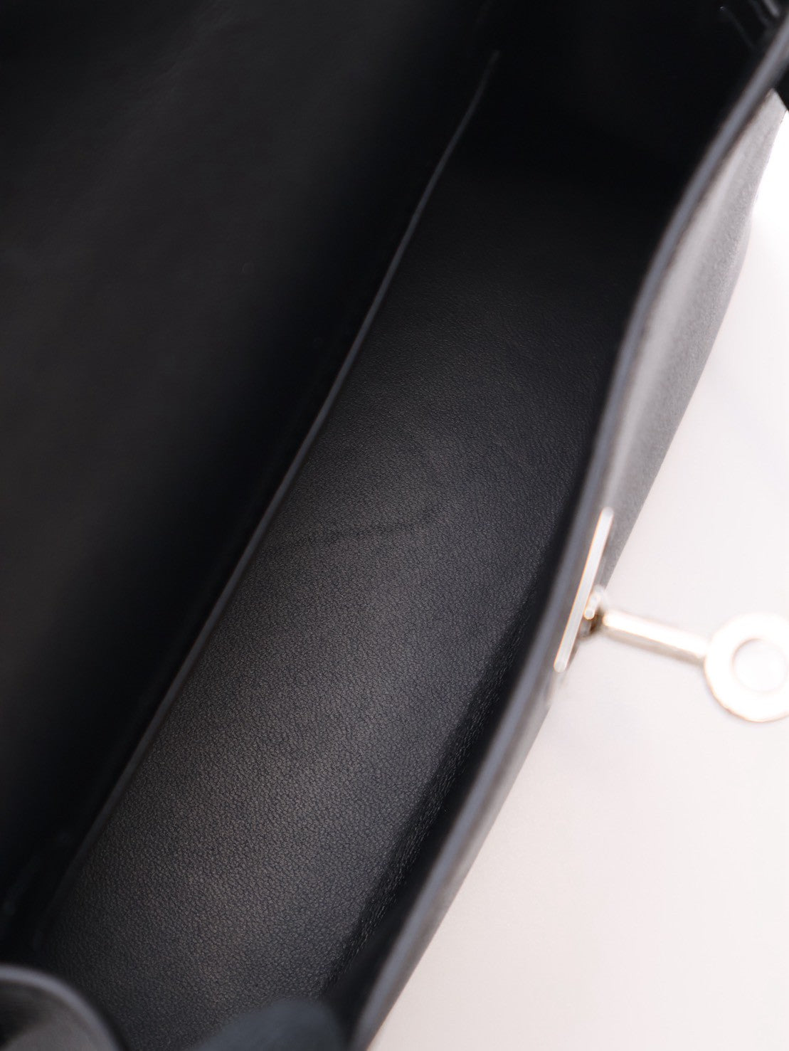 HERMES Mini Kelly ll Touch - Noir 89 蜥蜴拚皮黑銀