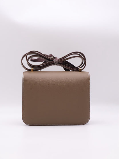 HERMES Mini Constance 19 - Etoupe 18 大象灰金 G