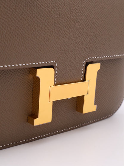 HERMES Mini Constance 19 - Etoupe 18 大象灰金 G