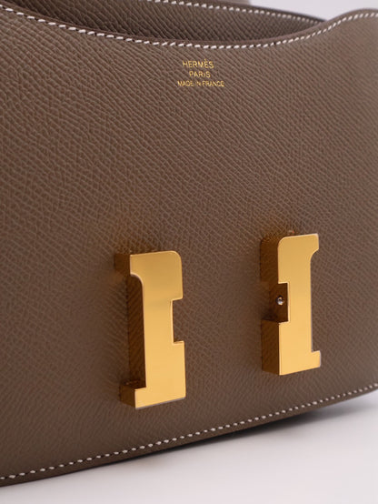 HERMES Mini Constance 19 - Etoupe 18 大象灰金 G
