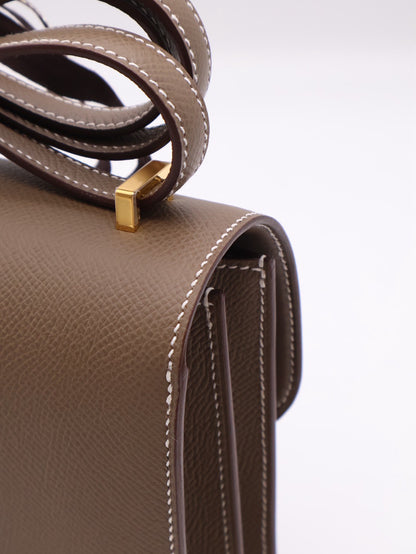 HERMES Mini Constance 19 - Etoupe 18 大象灰金 G