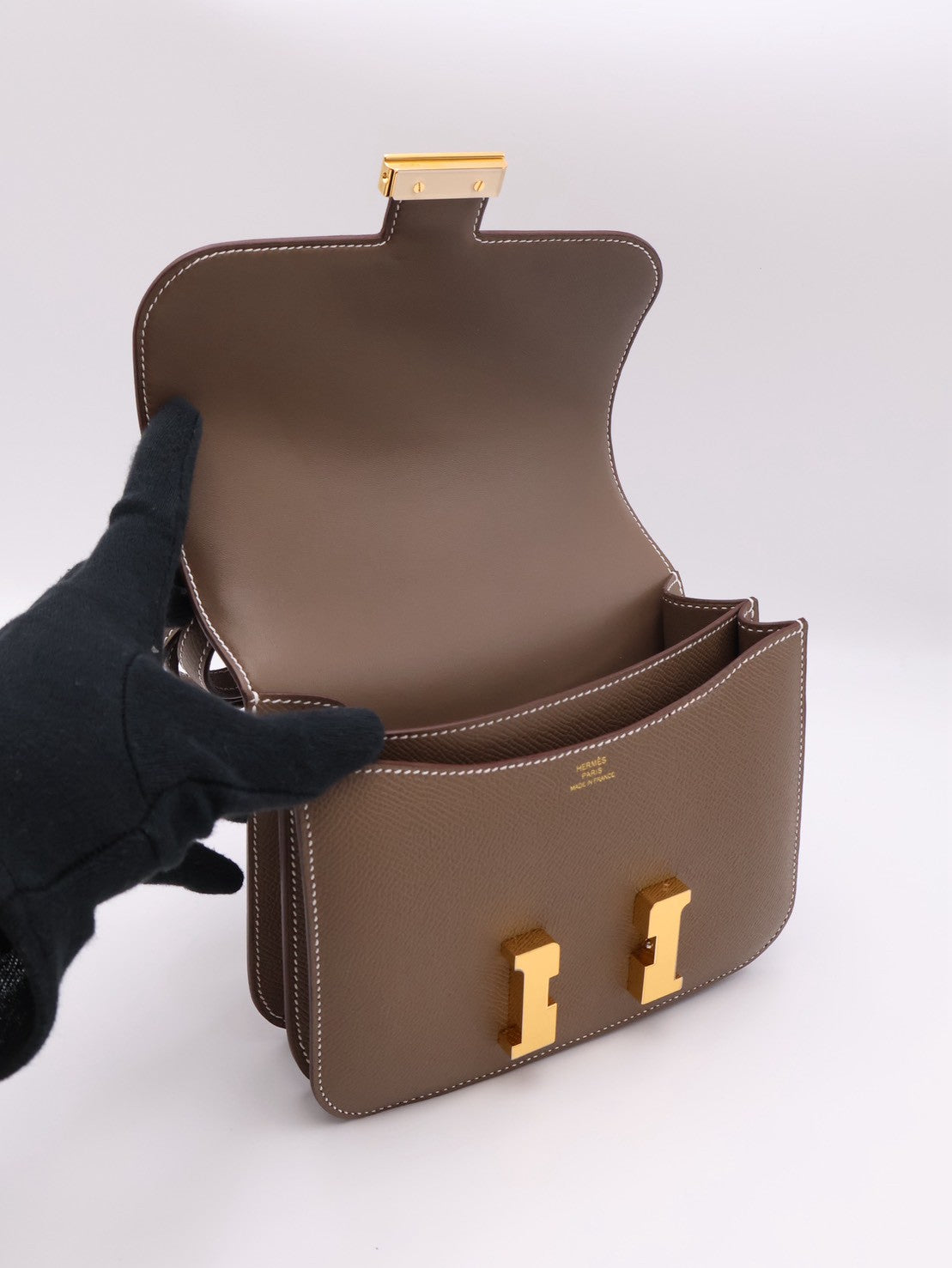 HERMES Mini Constance 19 - Etoupe 18 大象灰金 G