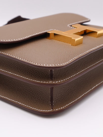 HERMES Mini Constance 19 - Etoupe 18 大象灰金 G