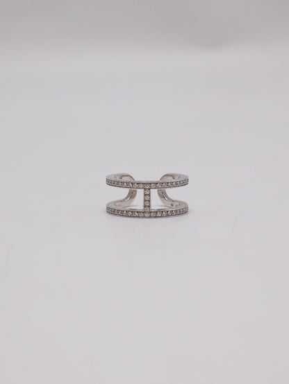 HERMES Ever Chaine d'ancre白金戒指- 52