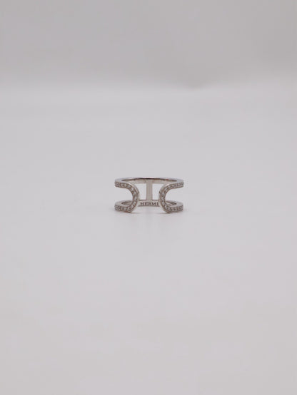 HERMES Ever Chaine d'ancre白金戒指- 52