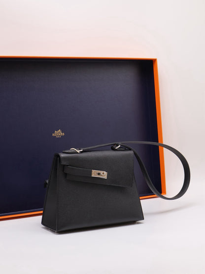 HERMES Kelly En Desordre 20 - Noir 89 黑銀 W