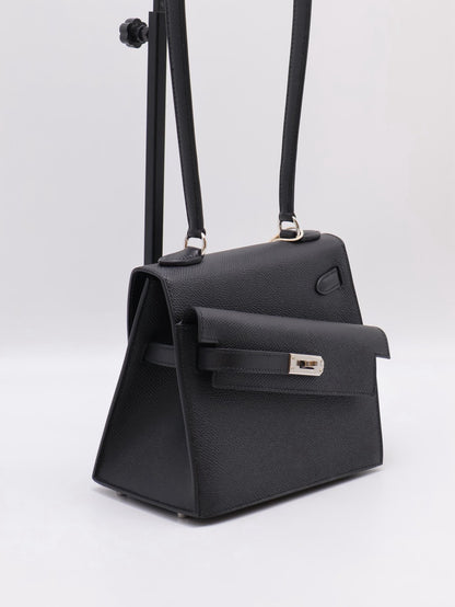 HERMES Kelly En Desordre 20 - Noir 89 黑銀 W