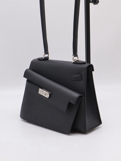 HERMES Kelly En Desordre 20 - Noir 89 黑銀 W