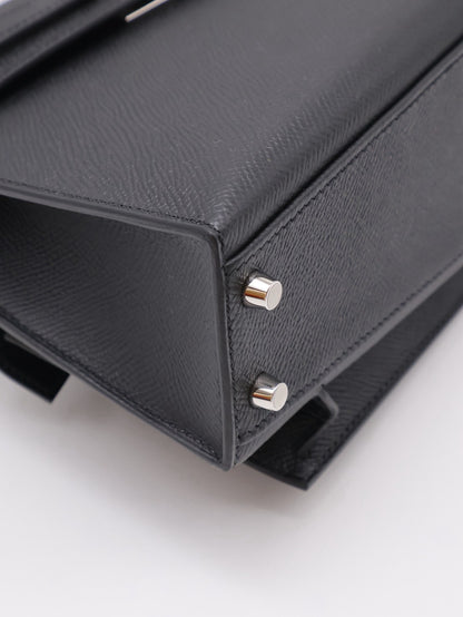 HERMES Kelly En Desordre 20 - Noir 89 黑銀 W