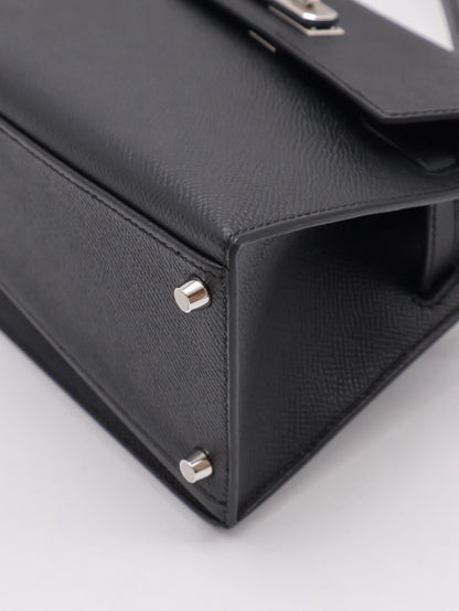 HERMES Kelly En Desordre 20 - Noir 89 黑銀 W