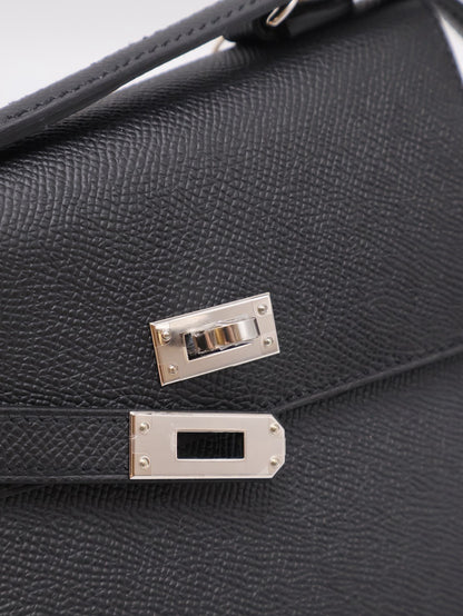 HERMES Kelly En Desordre 20 - Noir 89 黑銀 W