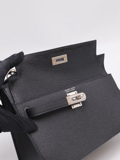 HERMES Kelly En Desordre 20 - Noir 89 黑銀 W