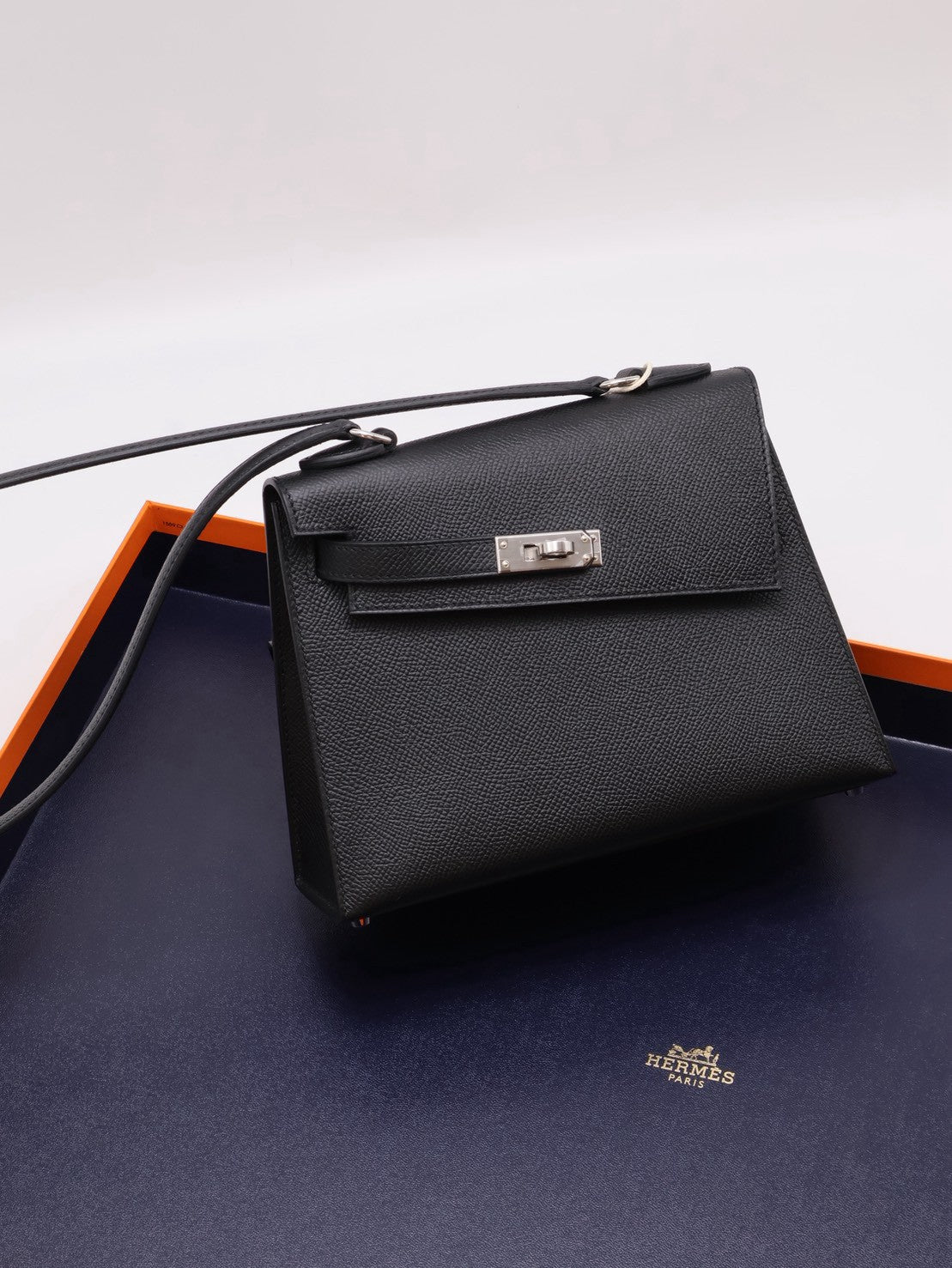 HERMES Kelly En Desordre 20 - Noir 89 黑銀 W