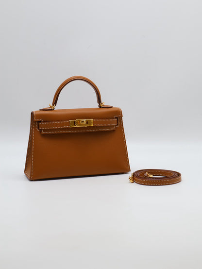 HERMES Mini Kelly ll - Gold 37 金棕金 Z