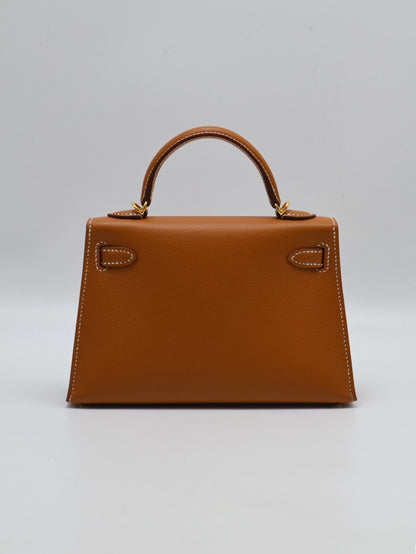HERMES Mini Kelly ll - Gold 37 金棕金 Z