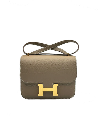 HERMES Mini Constance 19 - 灰金