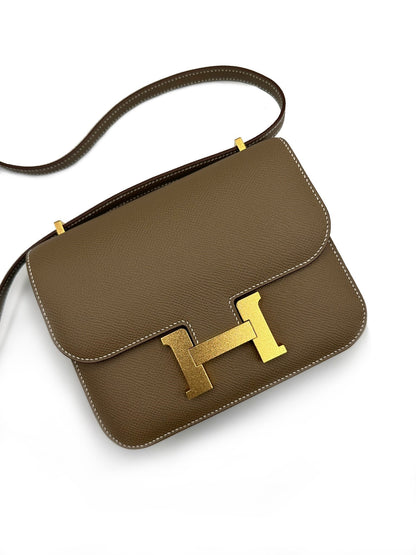 HERMES Mini Constance 19 - 灰金