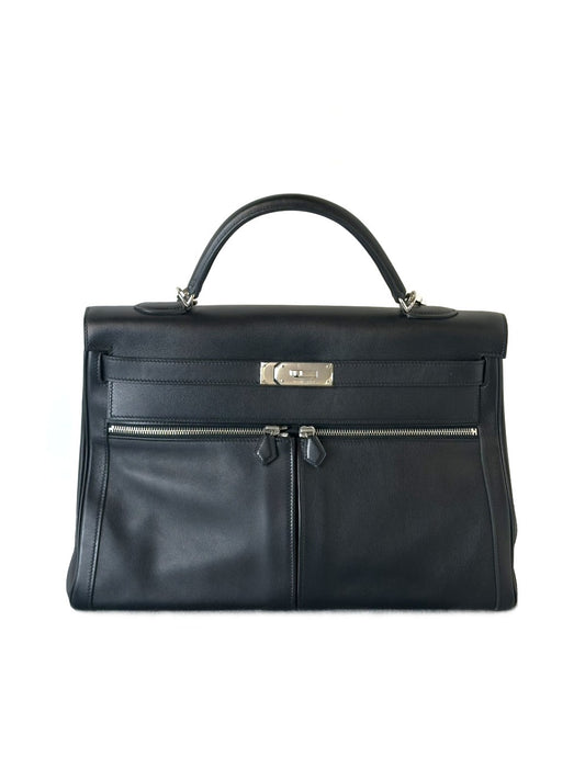 HERMES Kelly lakis 40 - 黑銀 🄿