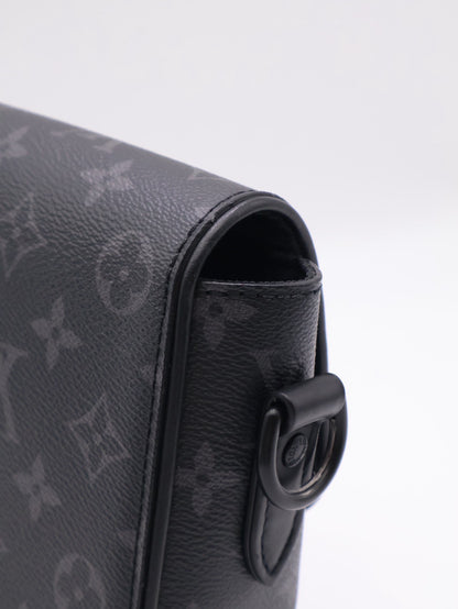 LOUIS VUITTON Montsouris郵差包 - PM灰老花