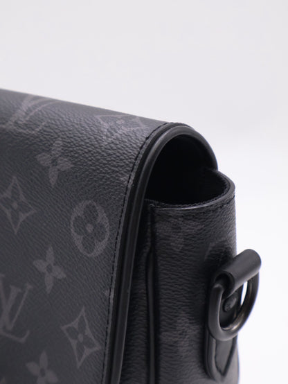 LOUIS VUITTON Montsouris郵差包 - PM灰老花