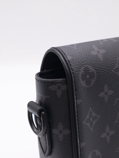 LOUIS VUITTON Montsouris郵差包 - PM灰老花