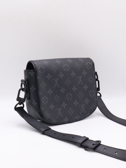 LOUIS VUITTON Montsouris郵差包 - PM灰老花