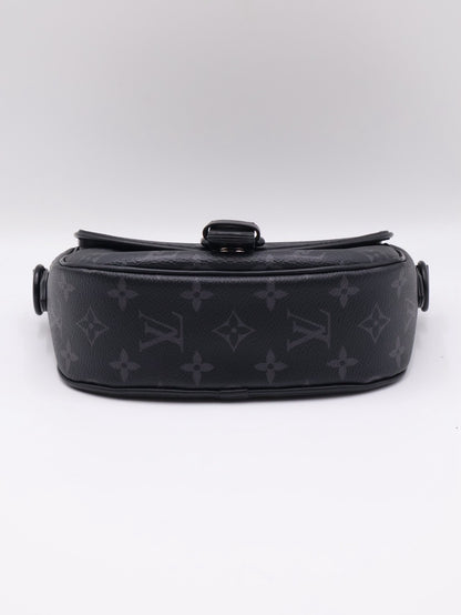 LOUIS VUITTON Montsouris郵差包 - PM灰老花