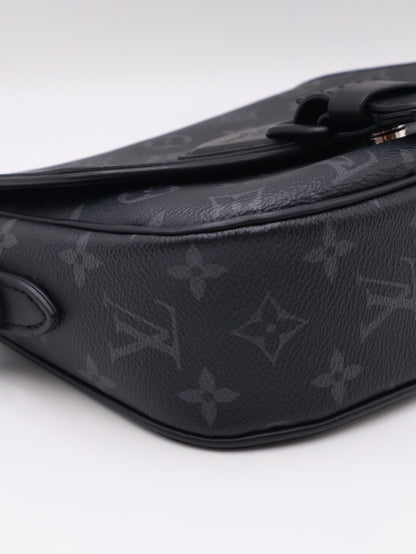 LOUIS VUITTON Montsouris郵差包 - PM灰老花