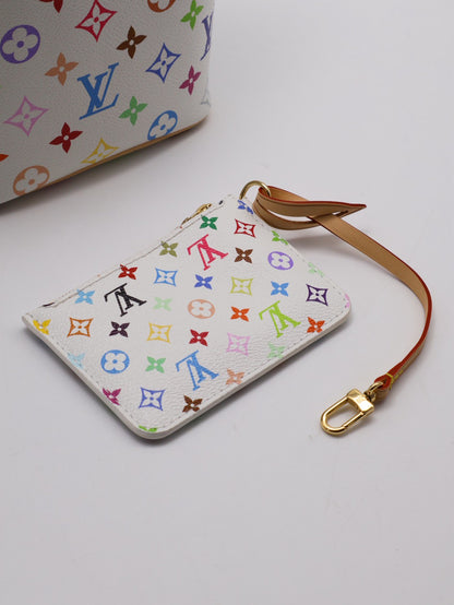 LOUIS VUITTON x 村上隆聯名款All in BB水桶包 - 白三彩