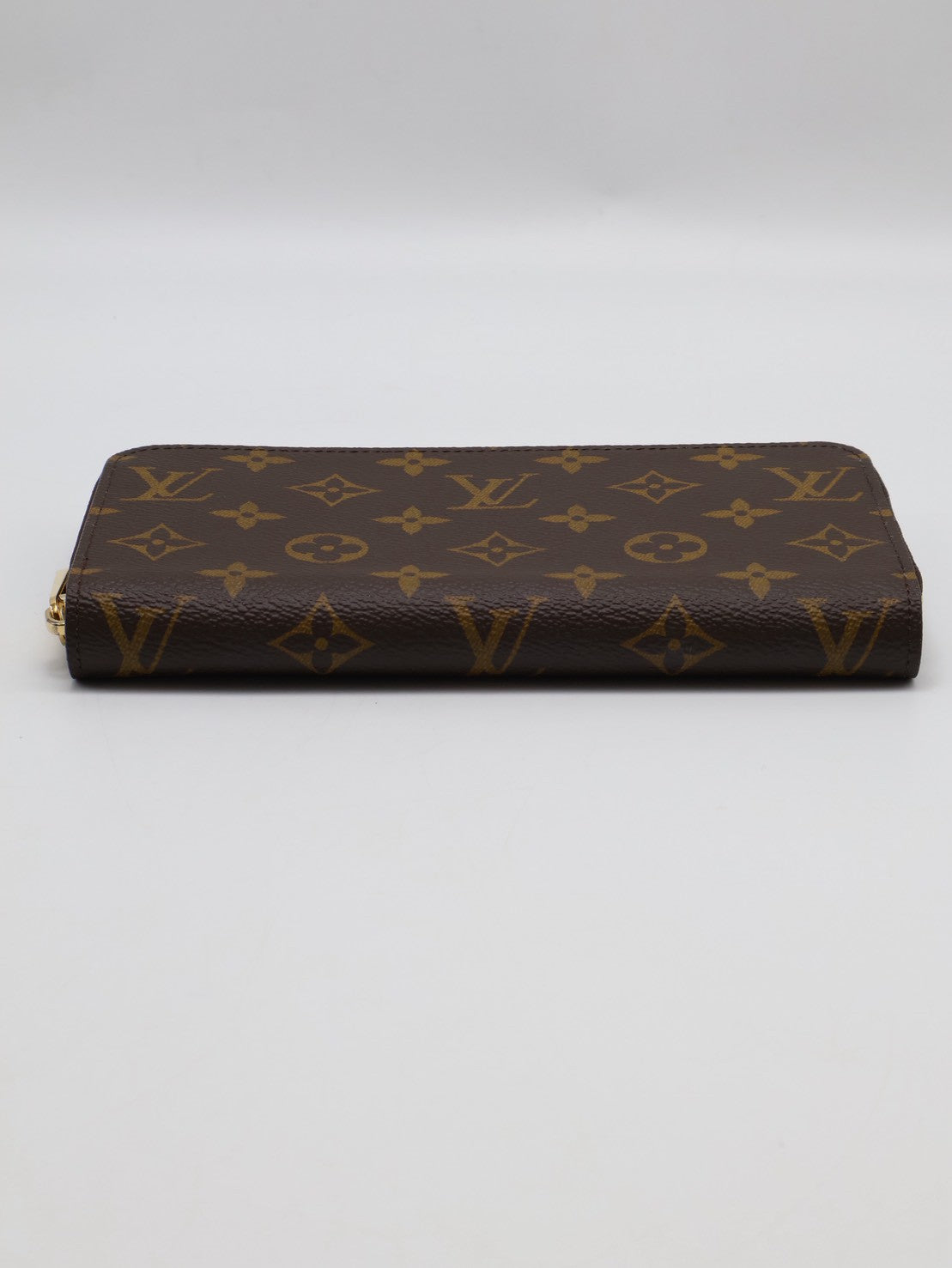LOUIS VUITTON 經典老花拉鍊長夾 - 棕
