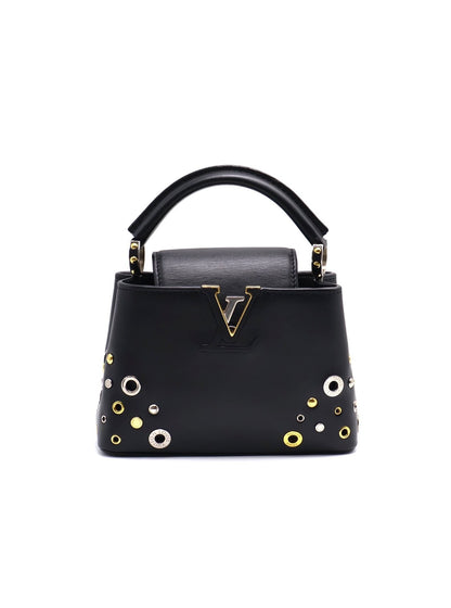 LOUIS VUITTON Capucines 鉚釘限量款 - mini黑