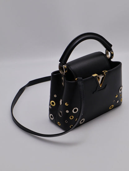 LOUIS VUITTON Capucines 鉚釘限量款 - mini黑